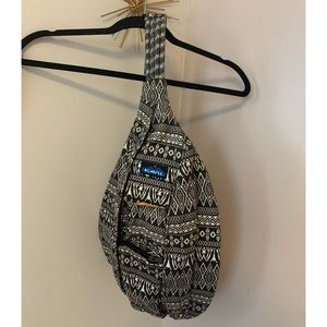 Kavu Black and White Crossbody Bag
